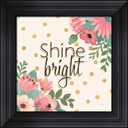 Framed Gorgeous V Pink Print