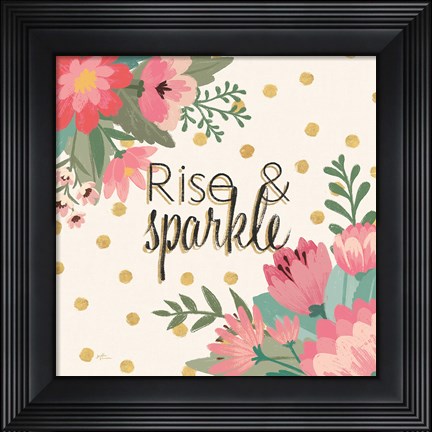 Framed Gorgeous IV Pink Print