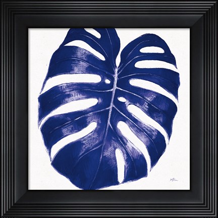 Framed Welcome to Paradise XIII Indigo Print