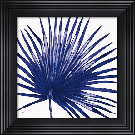 Framed Welcome to Paradise XVI Indigo Print