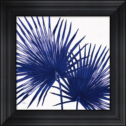 Framed Welcome to Paradise XII Indigo Print