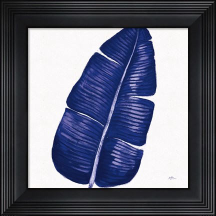 Framed Welcome to Paradise XV Indigo Print