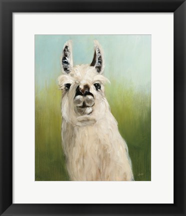 Framed Whos Your Llama I Print