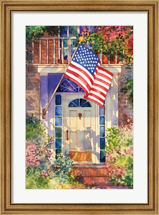 Framed Patriotic Home Print