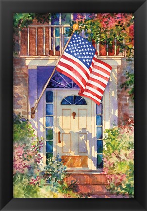 Framed Patriotic Home Print