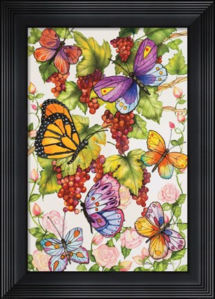 Framed Vineyard Fruit Print