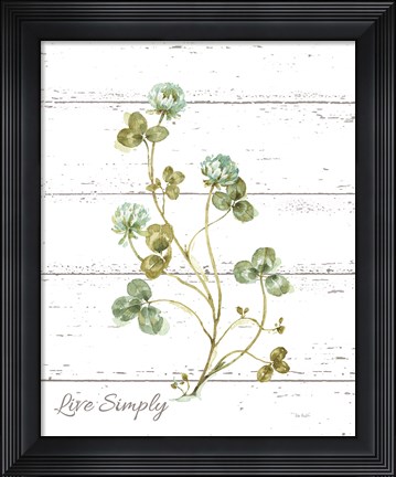 Framed My Greenhouse Clover Live Simply Print