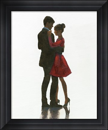 Framed Embrace II Red Dress Print
