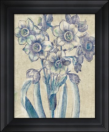 Framed Belle Fleur IV Crop Linen Print