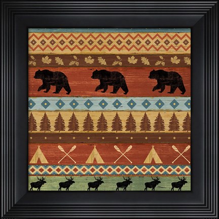 Framed Lake Lodge Step V Print