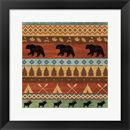 Framed Lake Lodge Step V Print