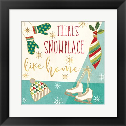 Framed Winter Wishes II Print