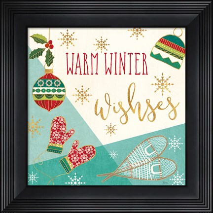 Framed Winter Wishes I Print