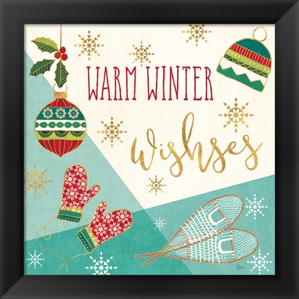 Framed Winter Wishes I Print