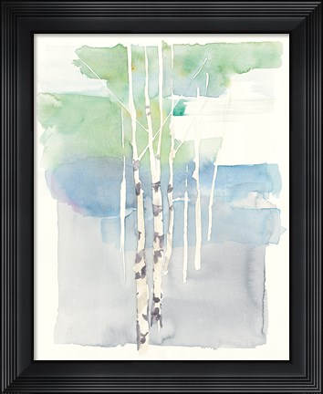 Framed Aspens I Print