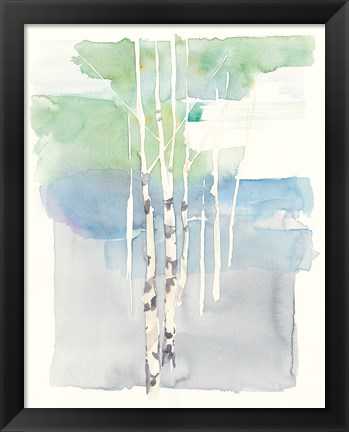 Framed Aspens I Print