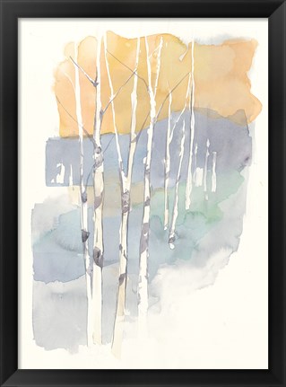 Framed Aspens II Print