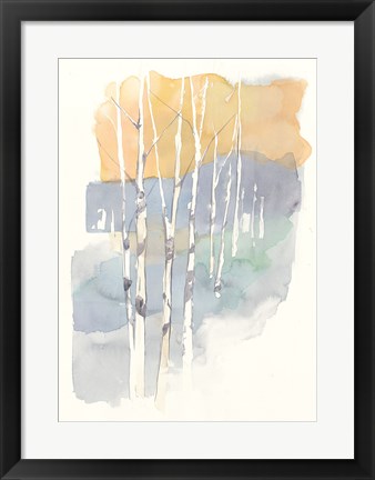 Framed Aspens II Print