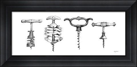 Framed Corkscrew Collection Print