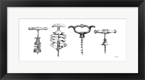 Framed Corkscrew Collection Print