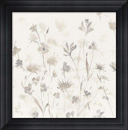 Framed Garden Shadows II Print