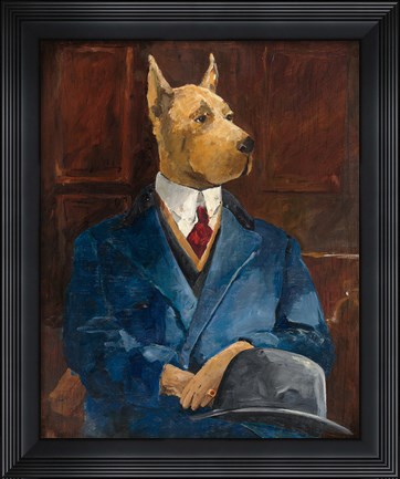 Framed Inspector Dogleash Print