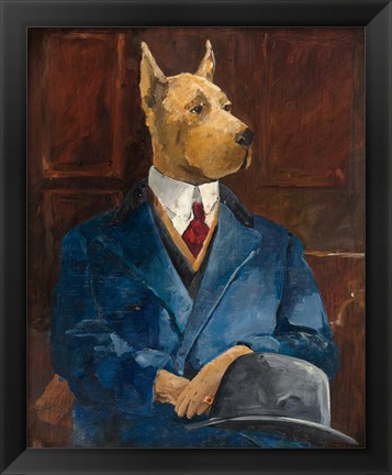 Framed Inspector Dogleash Print