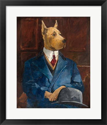 Framed Inspector Dogleash Print