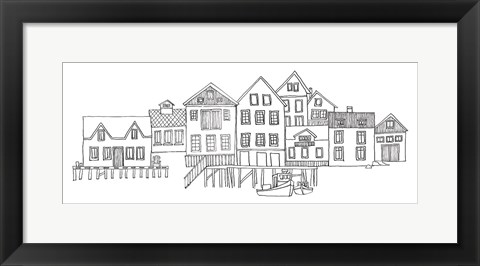 Framed Nordic Village II Print