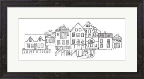Framed Nordic Village II Print