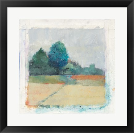 Framed Path through the Field Print