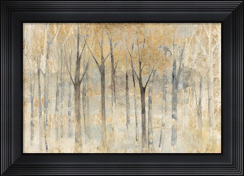 Framed Seasons End Gold Dark Print