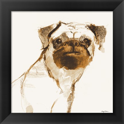 Framed Snug Brown and Orange Print
