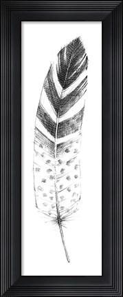 Framed Spirit Feather VII Print
