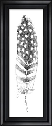 Framed Spirit Feather VIIIb Print