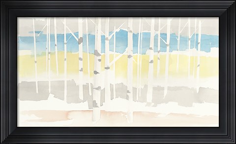 Framed Springlake Aspens Crop Print