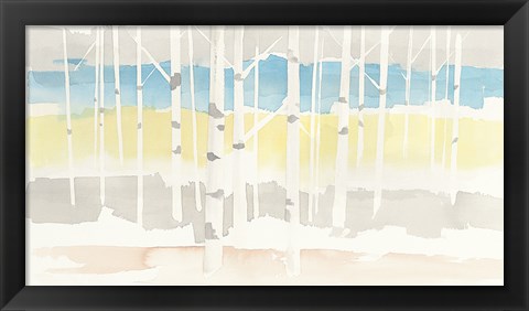 Framed Springlake Aspens Crop Print