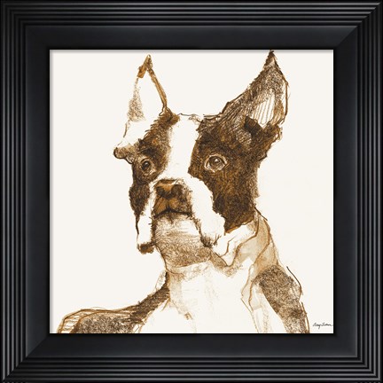 Framed Ulysses Brown and Orange Print