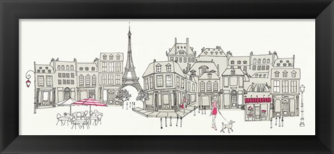 Framed World Cafe II Paris Pink Print