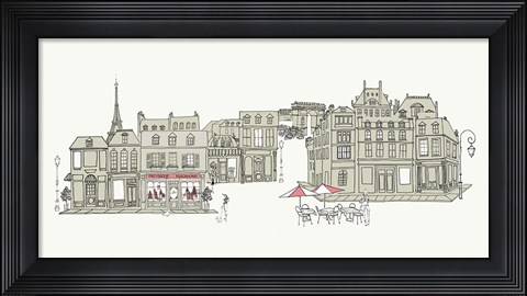 Framed World Cafe V Paris II Print