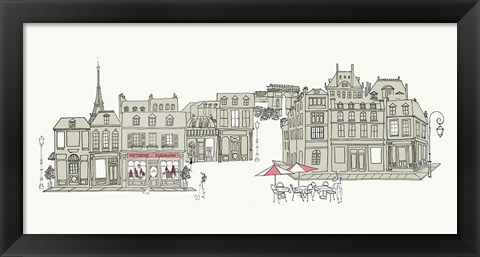 Framed World Cafe V Paris II Print