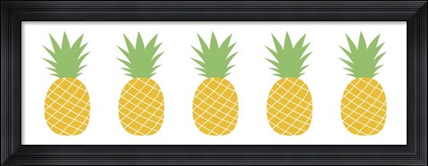 Framed Pineapple Row Print