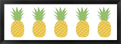Framed Pineapple Row Print
