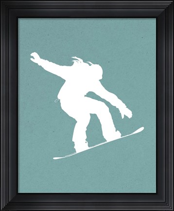 Framed Snowboard On Part I Print