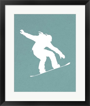 Framed Snowboard On Part I Print