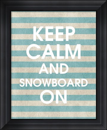 Framed Snowboard On Part II Print