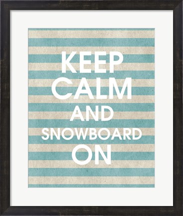 Framed Snowboard On Part II Print