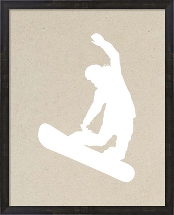 Framed Snowboard On Part III Print