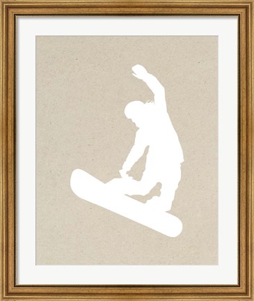 Framed Snowboard On Part III Print