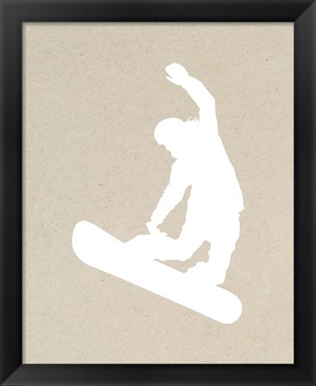 Framed Snowboard On Part III Print